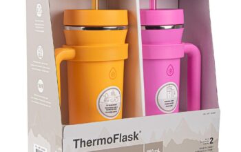 Juego de 2 Vasos ThermoFlask con Pajita – 32oz