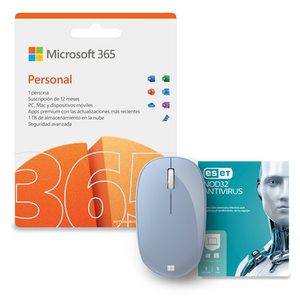 Combo Microsoft 365 personal + Microsoft mouse bluetooth + ESET NOD32